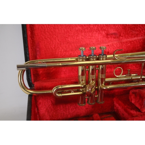 406 - Zenith JR Lafleur & Son Ltd Foreign London Vintage Trumpet in case.