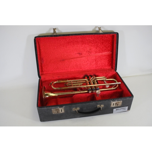 406 - Zenith JR Lafleur & Son Ltd Foreign London Vintage Trumpet in case.