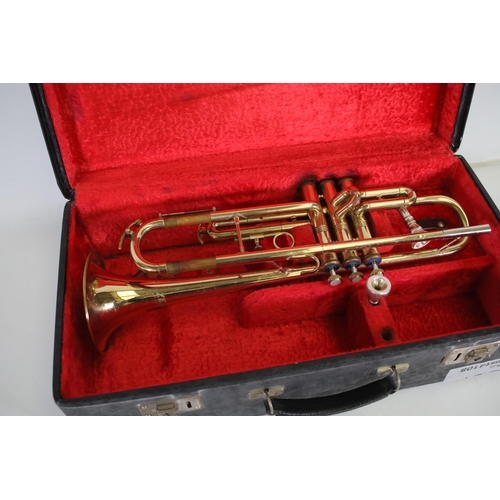 406 - Zenith JR Lafleur & Son Ltd Foreign London Vintage Trumpet in case.