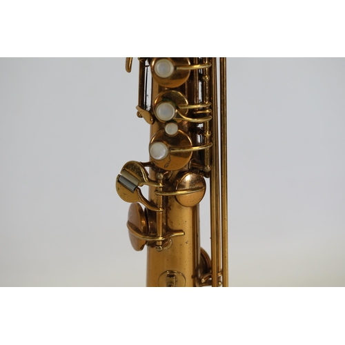 408 - C1928 C.G. CONN New Wonder Chu Berry Transitional Soprano Saxophone with Microtuner. Patent date is ... 