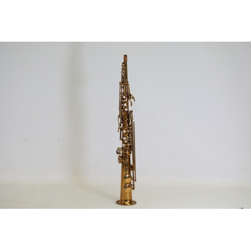 408 - C1928 C.G. CONN New Wonder Chu Berry Transitional Soprano Saxophone with Microtuner. Patent date is ... 