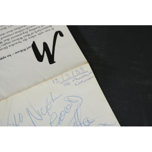 41 - A signed copy of Mari Wilson Show people. The exterior sleeve has some age to note, most specificall... 