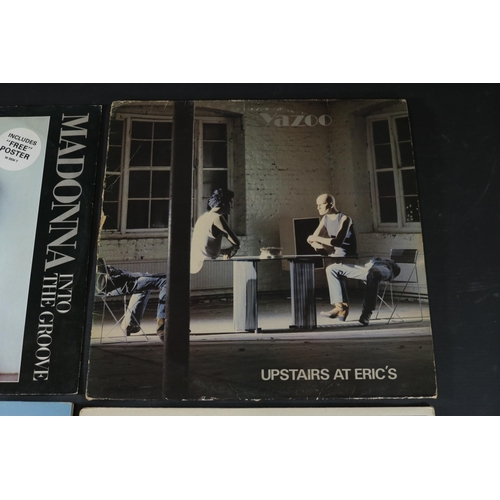 44 - A small collection of four vinyl albums including Madonna, The Smiths, Yazoo and Blancmange. The Mad... 