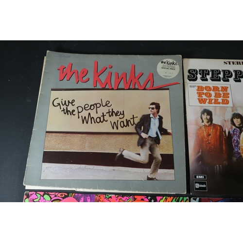 47 - A Collection of Four Vinyl Albums Including Cream, The Kinks, Steppenwolf, Tontos Expanding Head Ban... 