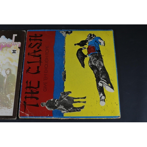 49 - Two Vinyl Albums including The Clash and Led Zeppelin II. Led Zeppelin II is a gatefold copy, the co... 