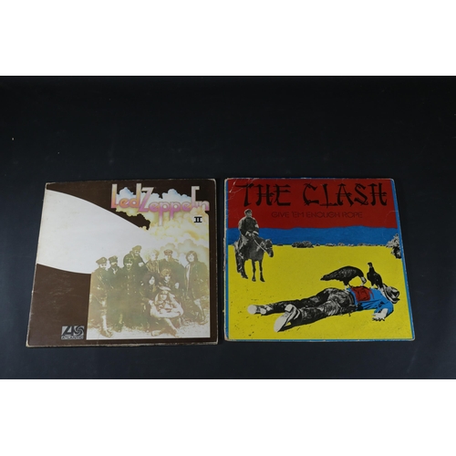 49 - Two Vinyl Albums including The Clash and Led Zeppelin II. Led Zeppelin II is a gatefold copy, the co... 