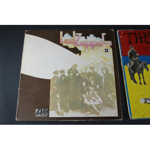 49 - Two Vinyl Albums including The Clash and Led Zeppelin II. Led Zeppelin II is a gatefold copy, the co... 