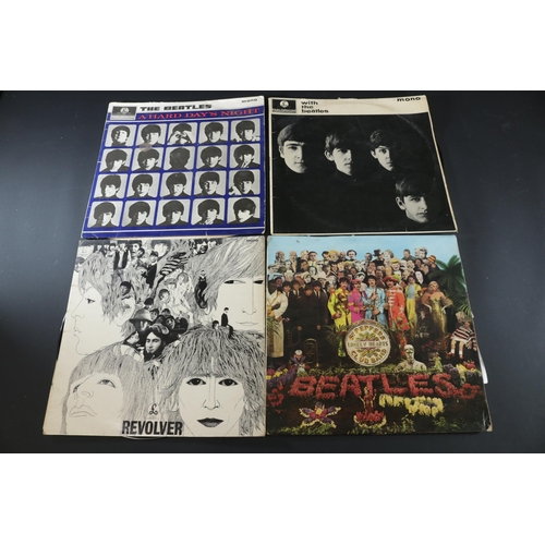 5 - The Beatles, A Hard Days Night, Mono, PMC1230, XEX 481 3N / ARG, noticeable scratch on this side, XE... 