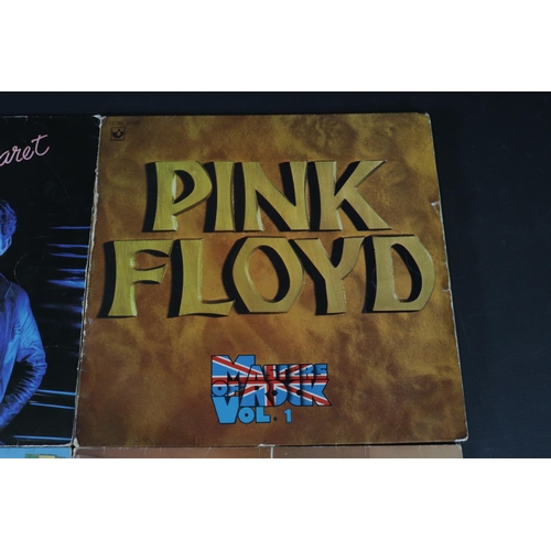 53 - A Small collection of four vinyl albums, including Pink Floyd, the Pioneers, The Replicas, Soft Cell... 