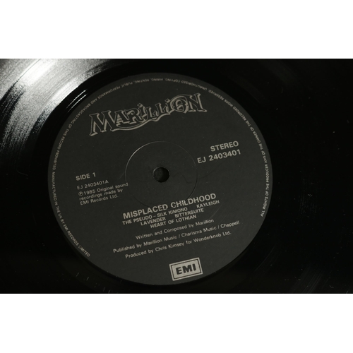 54 - A Collection of 5 Marillion Albums in Vinyl LP. Marillion – Misplaced Childhood: EMI MRL 2 UK 1985, ... 