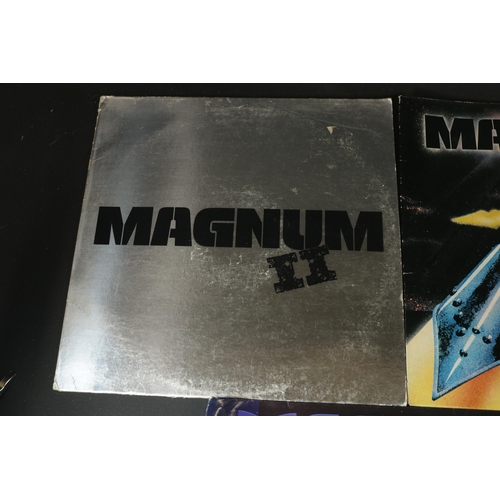 57 - A collection of 7 Magnum Vinyl Albums. Titles include Magnum II, Magnum II Remastered, Wings of Heav... 