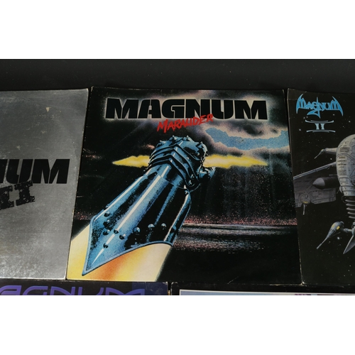 57 - A collection of 7 Magnum Vinyl Albums. Titles include Magnum II, Magnum II Remastered, Wings of Heav... 