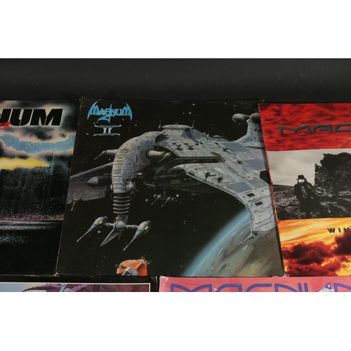 57 - A collection of 7 Magnum Vinyl Albums. Titles include Magnum II, Magnum II Remastered, Wings of Heav... 