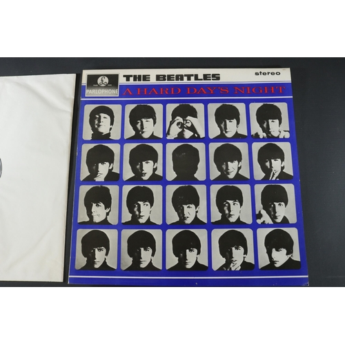 6 - The Beatles A Hard Days Night, PCS3058, in very good condition, Parlophone Black Label, no discolour... 