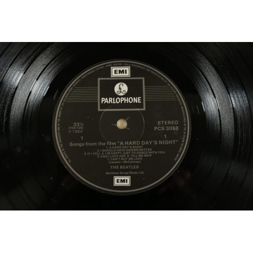 6 - The Beatles A Hard Days Night, PCS3058, in very good condition, Parlophone Black Label, no discolour... 