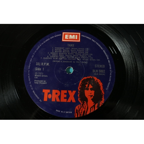 61 - A Collection of 4 Vinyl Records, including Gordon Giltrap Fear of the Dark (Trix7), T-Rex Tanx (BLN ... 