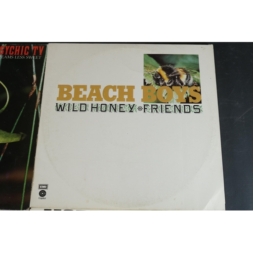 66 - Collection of Four Vinyl Albums including Beach Boys. Stereo 25737 Psychic Tv 