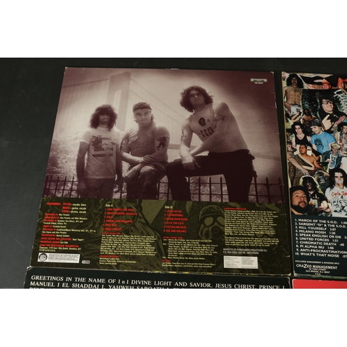 68 - Collection of Four Vinyl Records including MOD, SOD, Human Rights, Carnivore. M.O.D Method of Destru... 