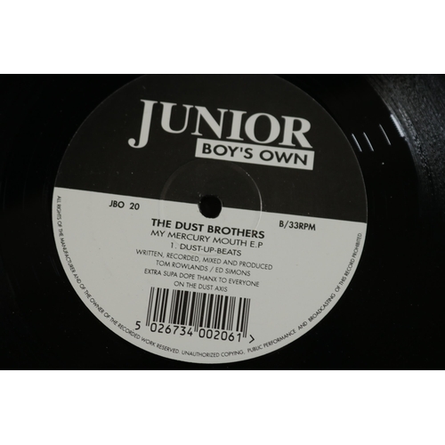 73 - Collection of Four Junior Boys Own Vinyl. Includes JBO55, Heller and Farley Project, vinyl looks unp... 