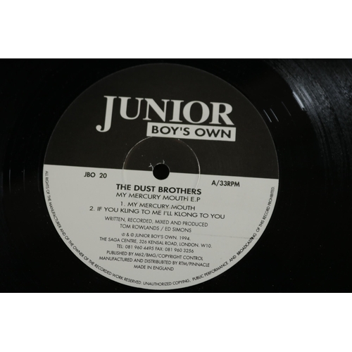 73 - Collection of Four Junior Boys Own Vinyl. Includes JBO55, Heller and Farley Project, vinyl looks unp... 