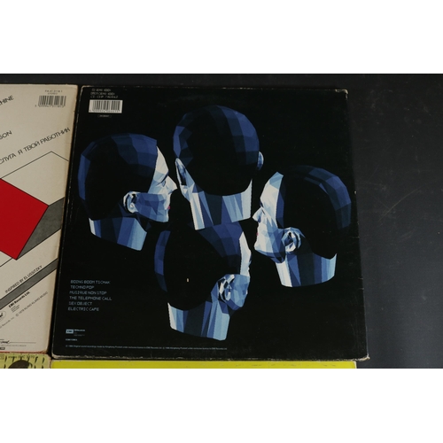 76 - Kraftwerk, Electric Cafe, EMI 1001, fair to good used condition. Kraftwerk,  Computer World, EMC 337... 