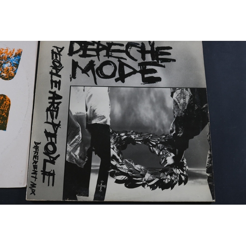 82 - Small Collection of 4 Vinyl's including Depeche Mode ‎– Master And Servant (Slavery Whip Mix), 12BON... 