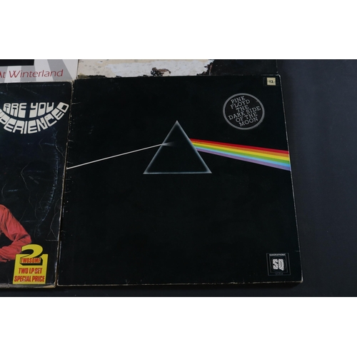 83 - Pink Floyd Dark Side of the Moon with Poster 1973, EMI Harvest Records Quadraphonic issue Q4SHVL 804... 