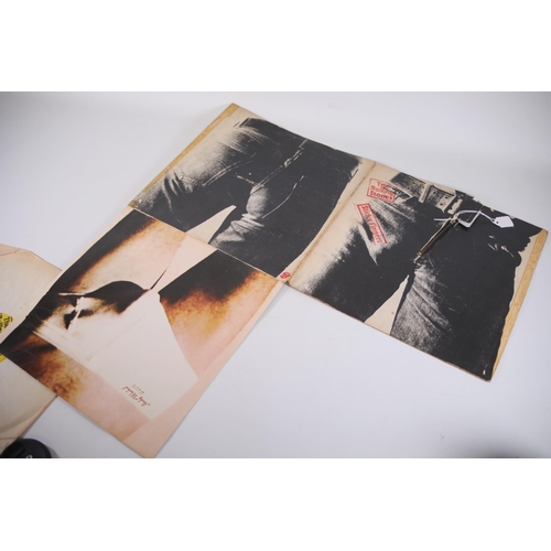 86 - The Rolling Stones Sticky Fingers with Zip LP COC 59100 First Edition, the record sleeve is in used ... 