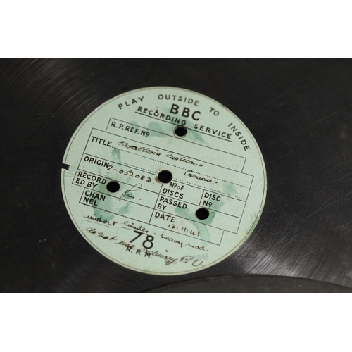 88 - BBC & Other Gramophone Recording Plates, 1910's & 1940s