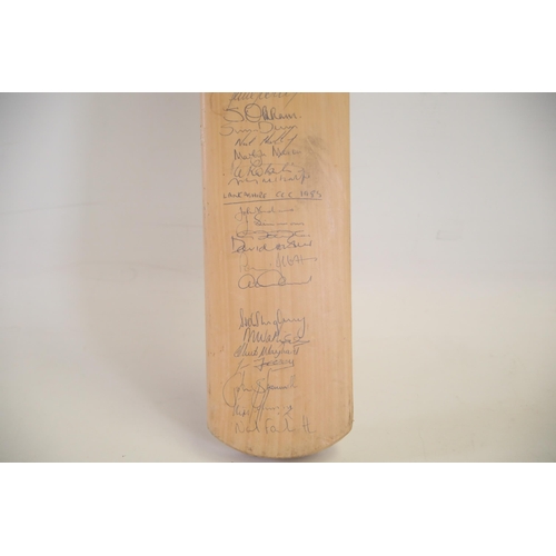 94 - Slazenger Panther V Signed Cricket Bat by Yorkshire 1985, Lancashire 1985