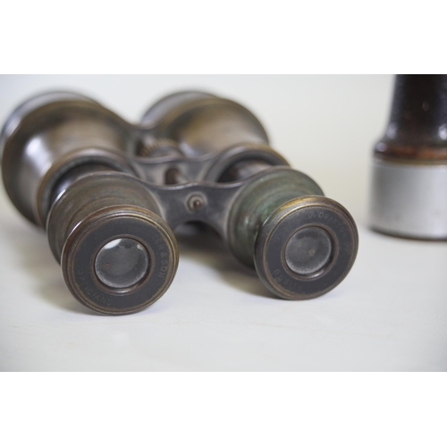 95 - 2 Pairs of Brass Binoculars - Spencer & Son Dublin, Ross London