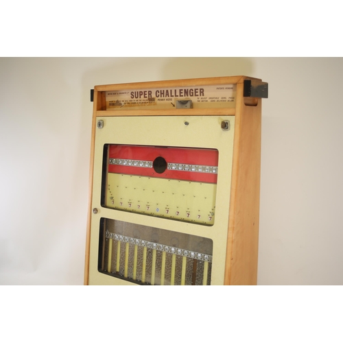 98 - British made by Bradmatic, Super Challenger Penny Operated Coin Machine in working order.