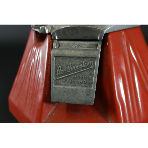 99 - Northwestern Model 33 1 Cent Gumball Machine Circa 1930 in working order. Little dusty, original gla... 