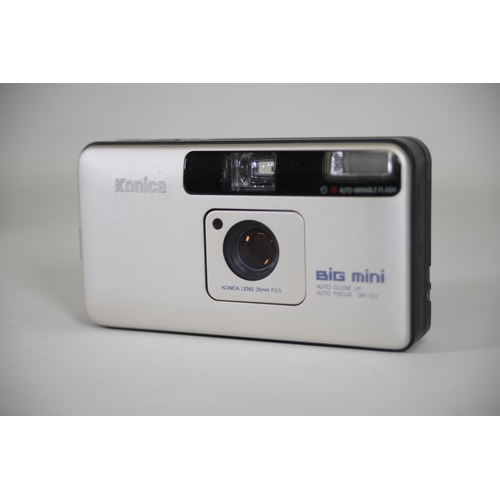 1 - Konica Big Mini BM-201 35mm point and shoot cameras (Set of 2) - Tested, Both Fully Functional, Film... 