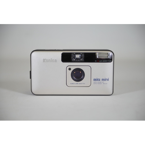 1 - Konica Big Mini BM-201 35mm point and shoot cameras (Set of 2) - Tested, Both Fully Functional, Film... 