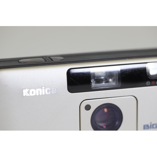 1 - Konica Big Mini BM-201 35mm point and shoot cameras (Set of 2) - Tested, Both Fully Functional, Film... 