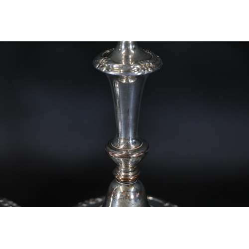 101 - Pair of Hallmarked Silver Plated Candlesticks - 20 cms - Antwerp Belgium Hand Hallmark

These are a ... 