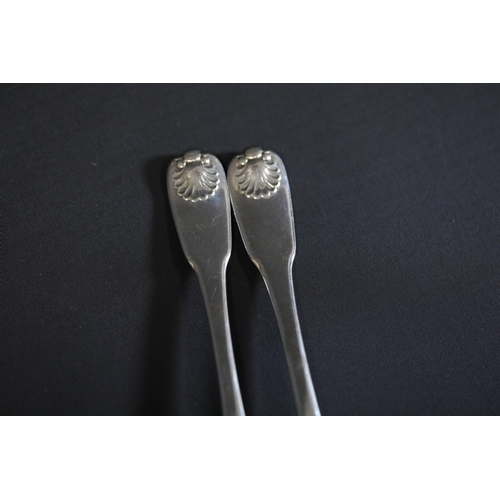 105 - Georgian Silver Spoons A, 1836, W.T (2), Georgian Silver Forks (2) dated M, 1807 William Eley with r... 