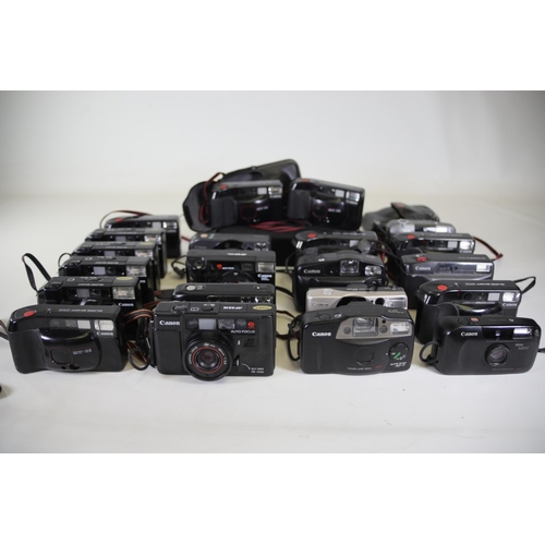 14 - 21 Canon Compact Cameras (Untested, Various Conditions)

These 21 Canon compact cameras are being so... 