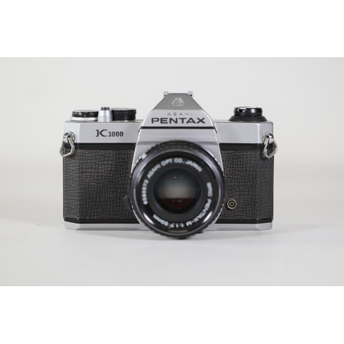 20 - Pentax Asahi K1000 35mm Film Camera - Shutter Sometimes Gets Stuck, Clear View Finder, Lens with Fun... 