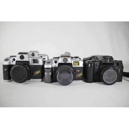 23 - 12 vintage 35mm Cameras names such as olympia nokina prolens. All of these cameras are untested