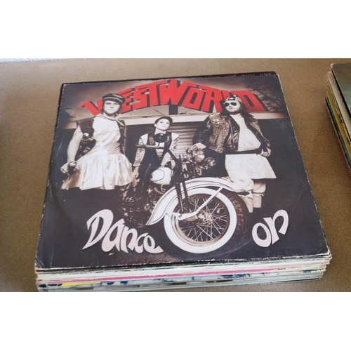 248 - Box of Vinyl Records, mainly dance 80s 90s. There are approximately 150, some albums, some singles. ... 