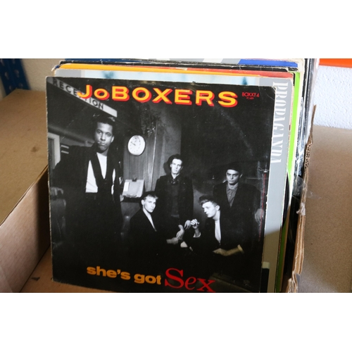 248 - Box of Vinyl Records, mainly dance 80s 90s. There are approximately 150, some albums, some singles. ... 