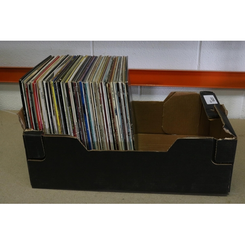 251 - Box of Vinyl Records - Mostly LPS - Barry Manilow, Barbara Streisand, and Others - Approximately 80 ... 