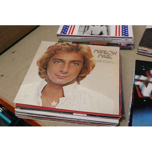 251 - Box of Vinyl Records - Mostly LPS - Barry Manilow, Barbara Streisand, and Others - Approximately 80 ... 