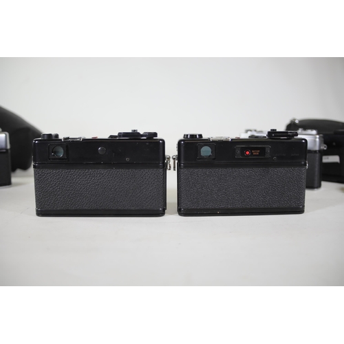 27 - Vintage Yashica Cameras - Yashica MF-1, Yashica Tl-Electro, Yashica Reflex 35 J, 3x Yashica Electro ... 