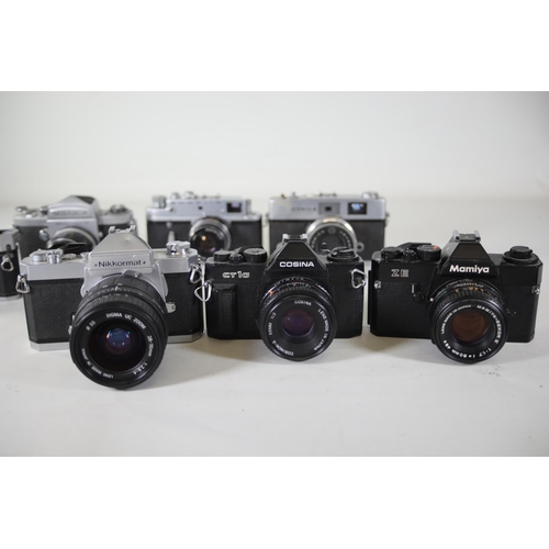 29 - 10 Vintage Film Cameras: Ideal for Parts or Repairs - Centon K100, Chinon CE-5, Miranda No. 668932, ... 