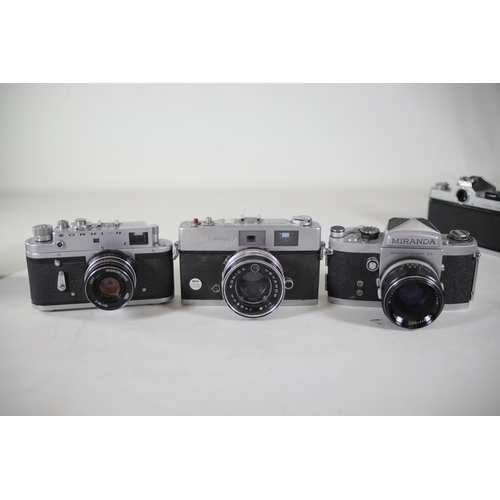 29 - 10 Vintage Film Cameras: Ideal for Parts or Repairs - Centon K100, Chinon CE-5, Miranda No. 668932, ... 