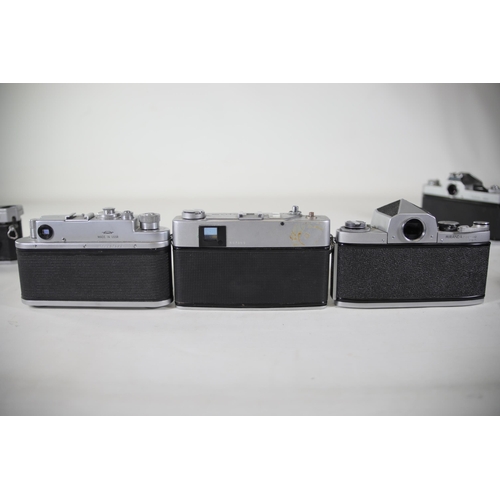 29 - 10 Vintage Film Cameras: Ideal for Parts or Repairs - Centon K100, Chinon CE-5, Miranda No. 668932, ... 