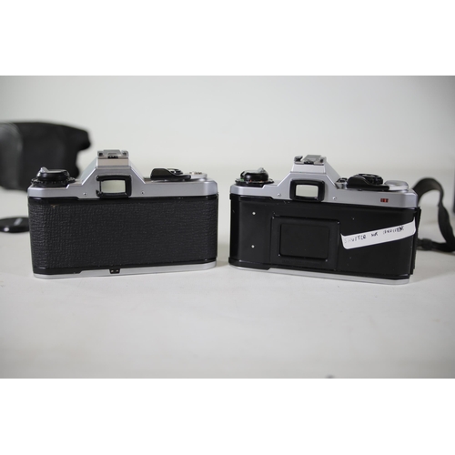 30 - 10 vintage pentax film cameras. Some of the shutters work but some do not and some require bits to c... 